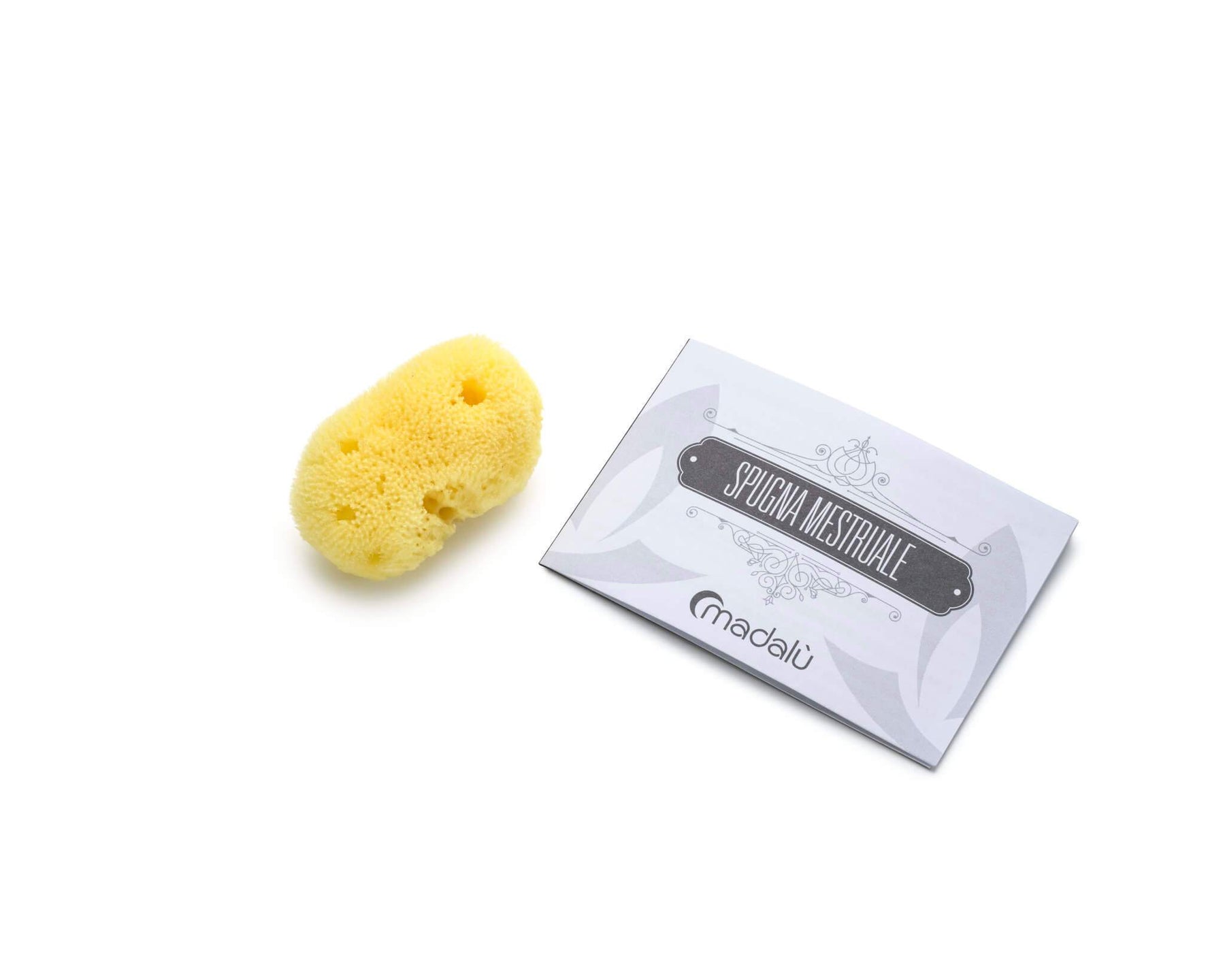 natural sea sponge and packaging